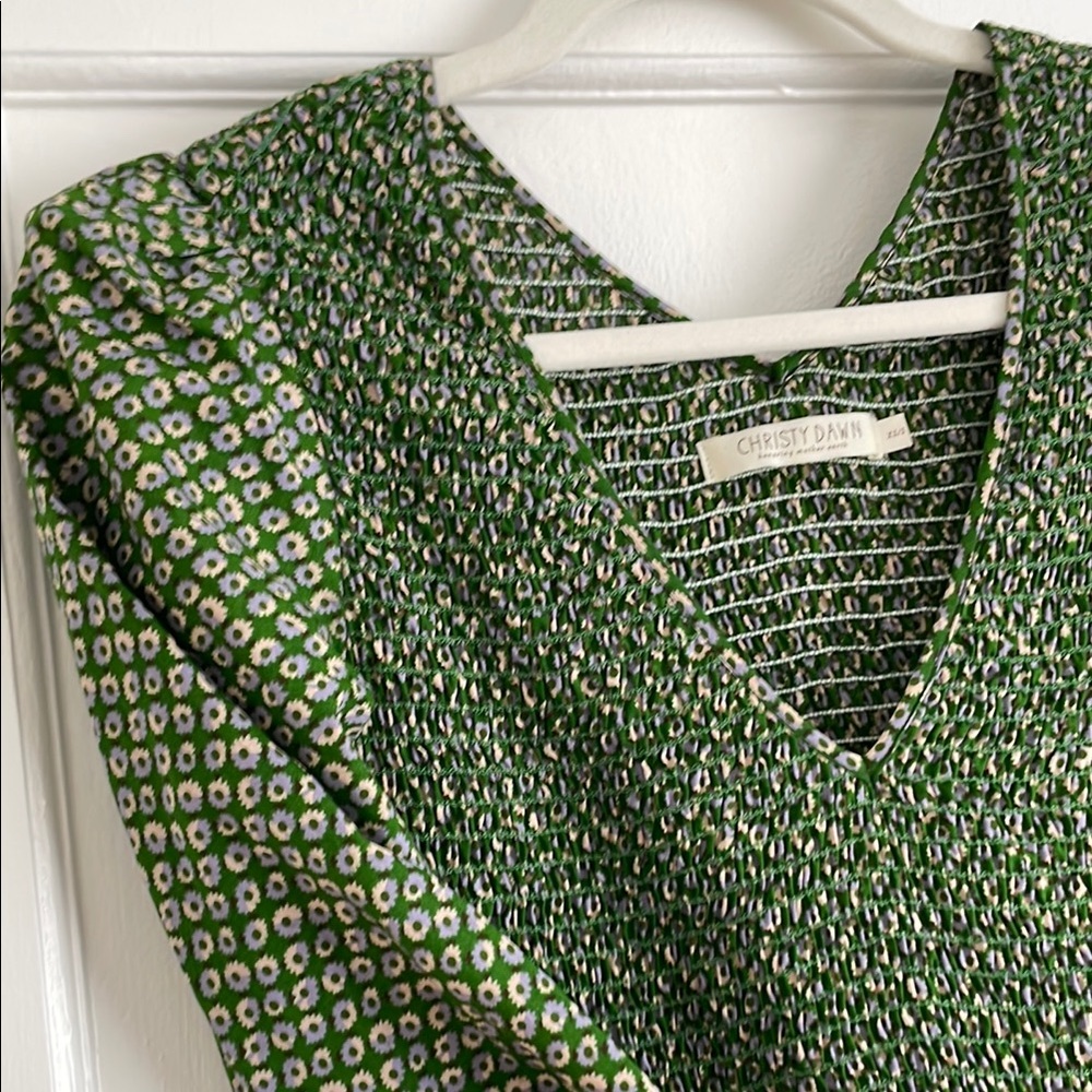 Beautiful Christy Dawn Green Floral Dress